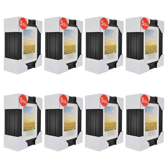 8 Packs: 5 ct. (40 total) Black 4" x 6" Frame with Mat, Lifestyles by Studio Decor®